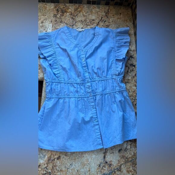 grand & greene Tops - Grand and Green light blue boutique top